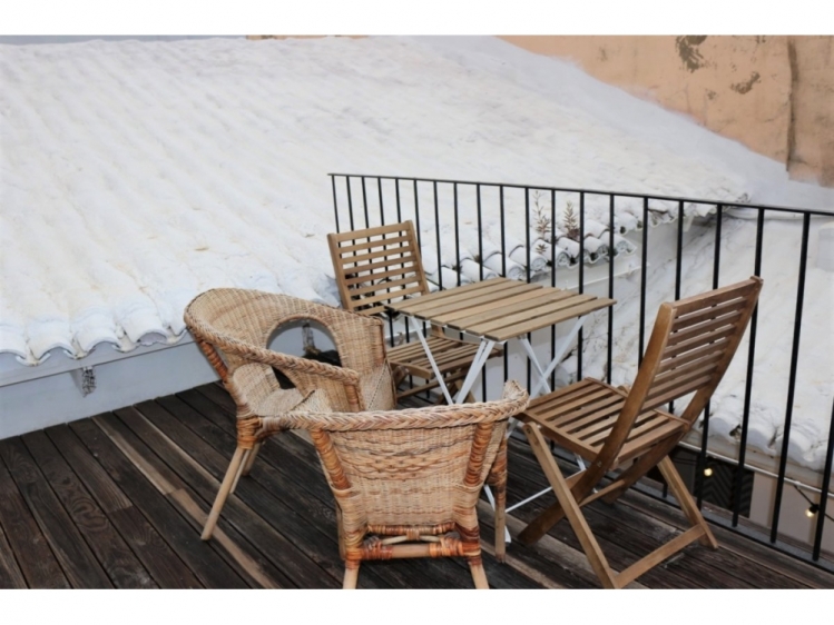 casa con terraza y patio junto a Ruzafa